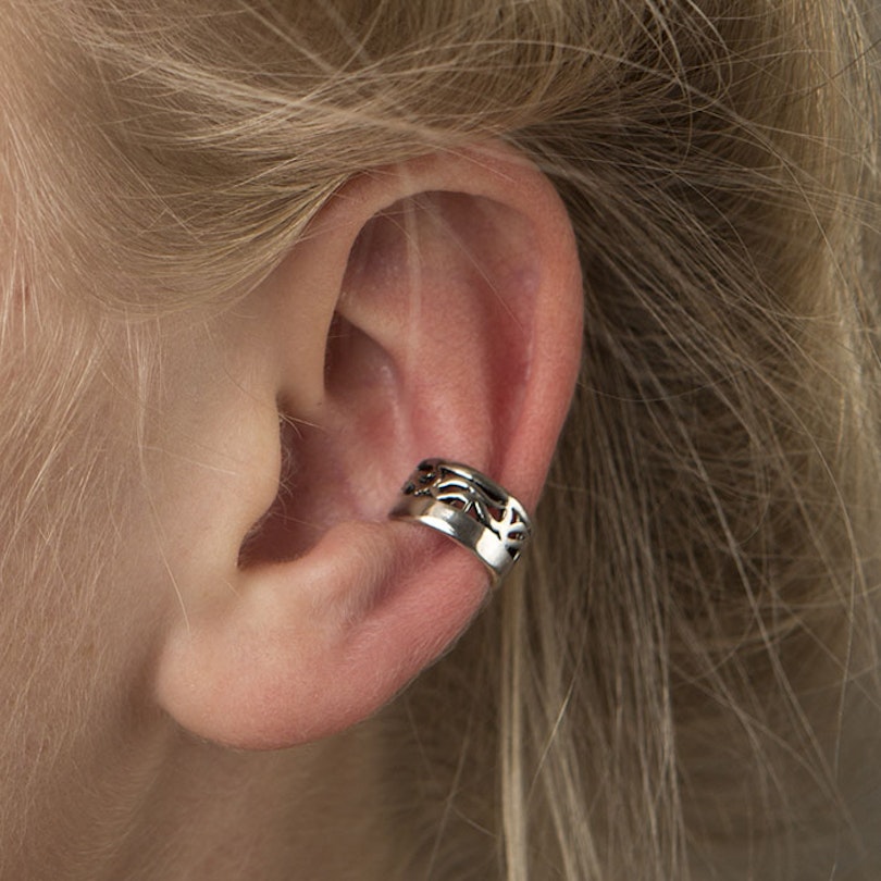 Ear cuff med tribaldesign