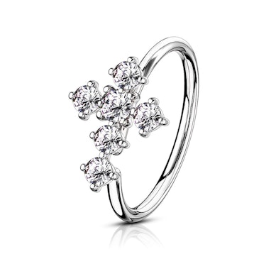 Ring med kors av sten