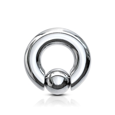 Stor Captive Bead Ring med pop-out kula