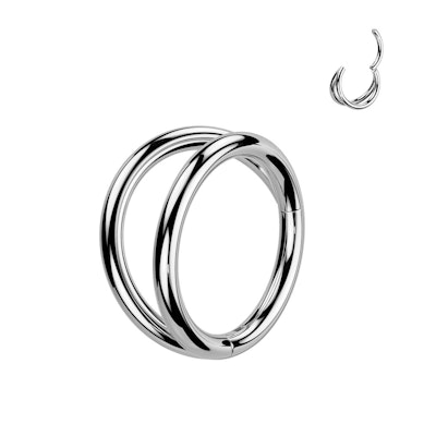 Dubbel ring i titan