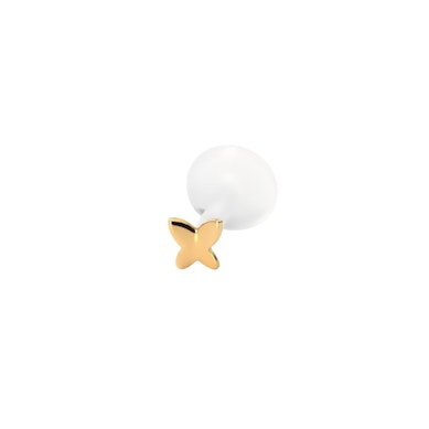 Fjäril labret av 14 karats guld med ptfe stav