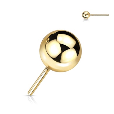 14K guld trådlös push-in i olika designs