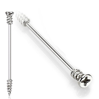 Industrial piercing med skruvform