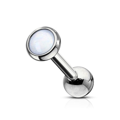 Öronpiercing med reflekterande sten