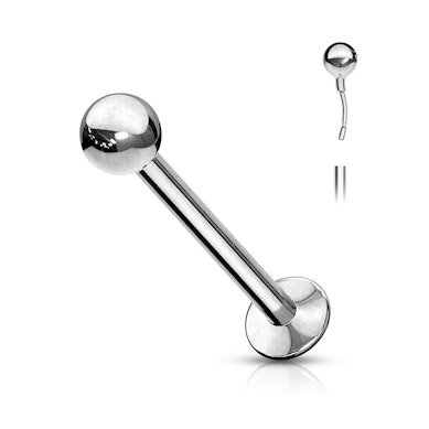 Push-in labret av kirurgiskt stål