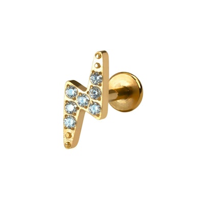 Blixtlabret i titan med stenar