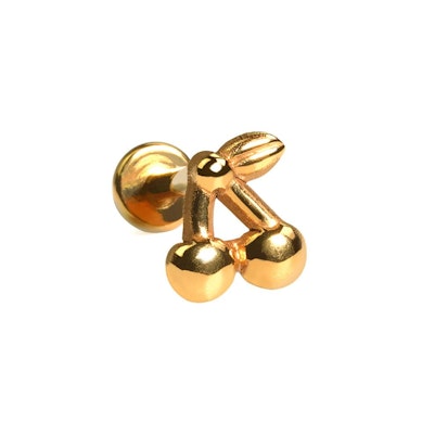 Titanlabret med körsbär och platt baksida
