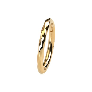 14k guldring med twistdesign