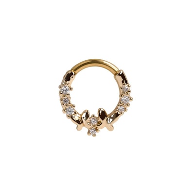 Framåtvänd ring med fjärilar