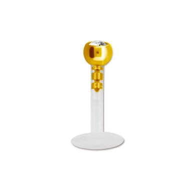 Labret av ptfe med färgad stentopp