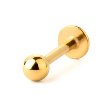Labret av färgad titan med invändig gänga