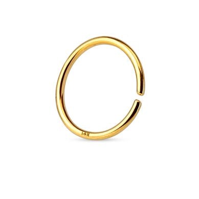 Simpel ändlös ring av 14 karats guld