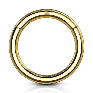 Ändlös ring av 14 karat guld med gångjärn
