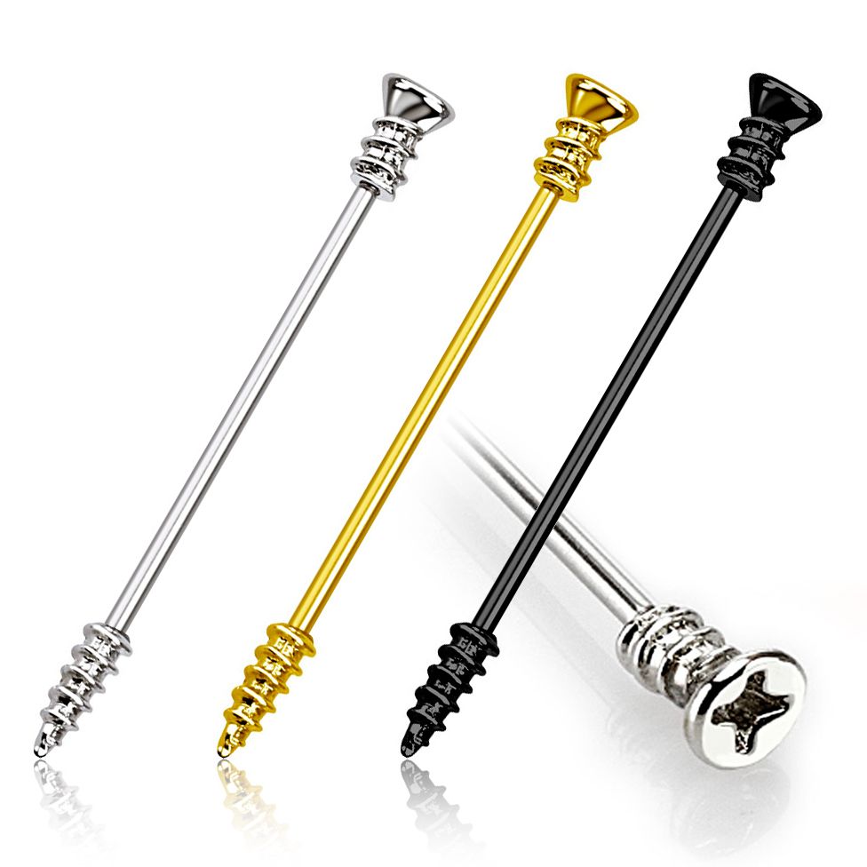 Industrial piercing med skruvform