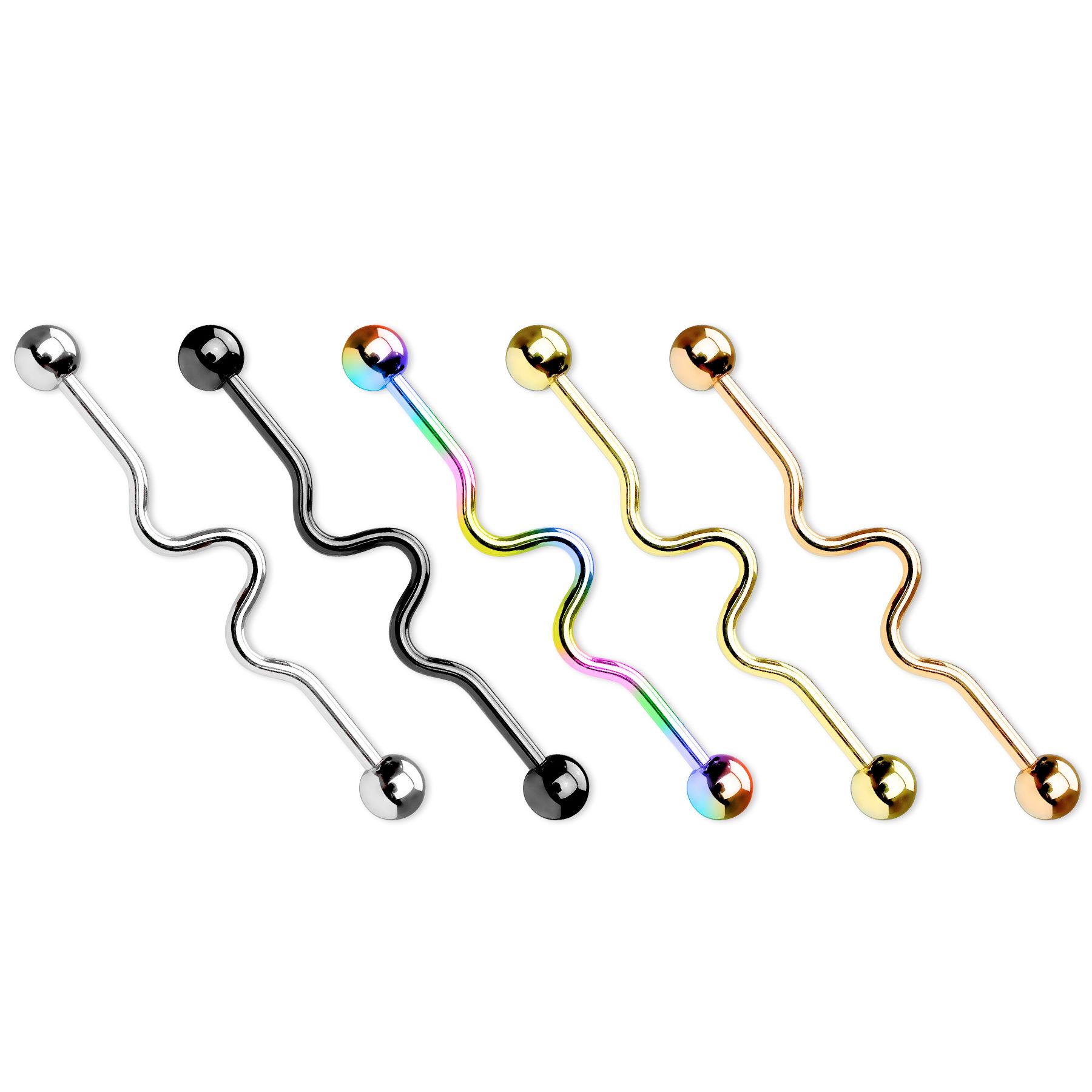 Industriel barbell med zik-zack design