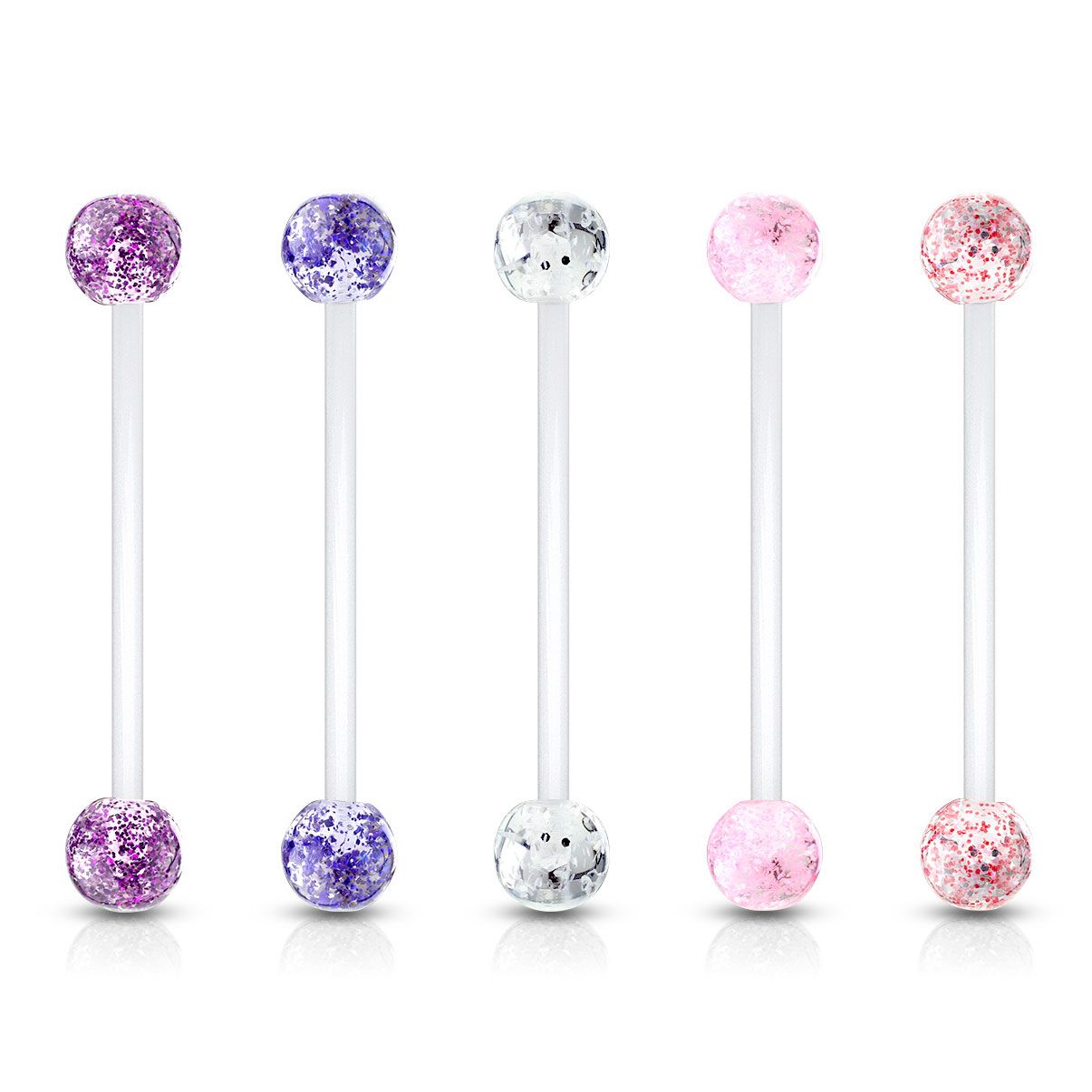 Navelpiercing till gravida med glitterkula