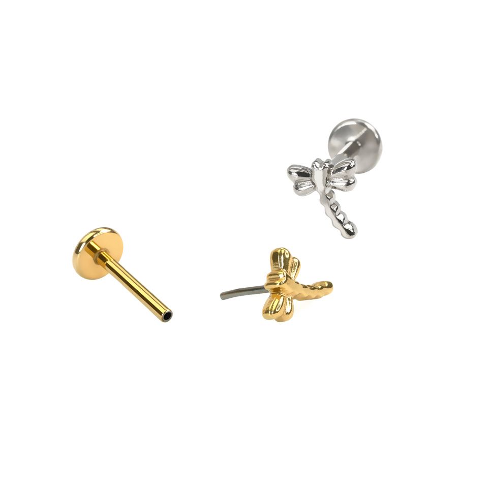 Labret i titan med trollslända