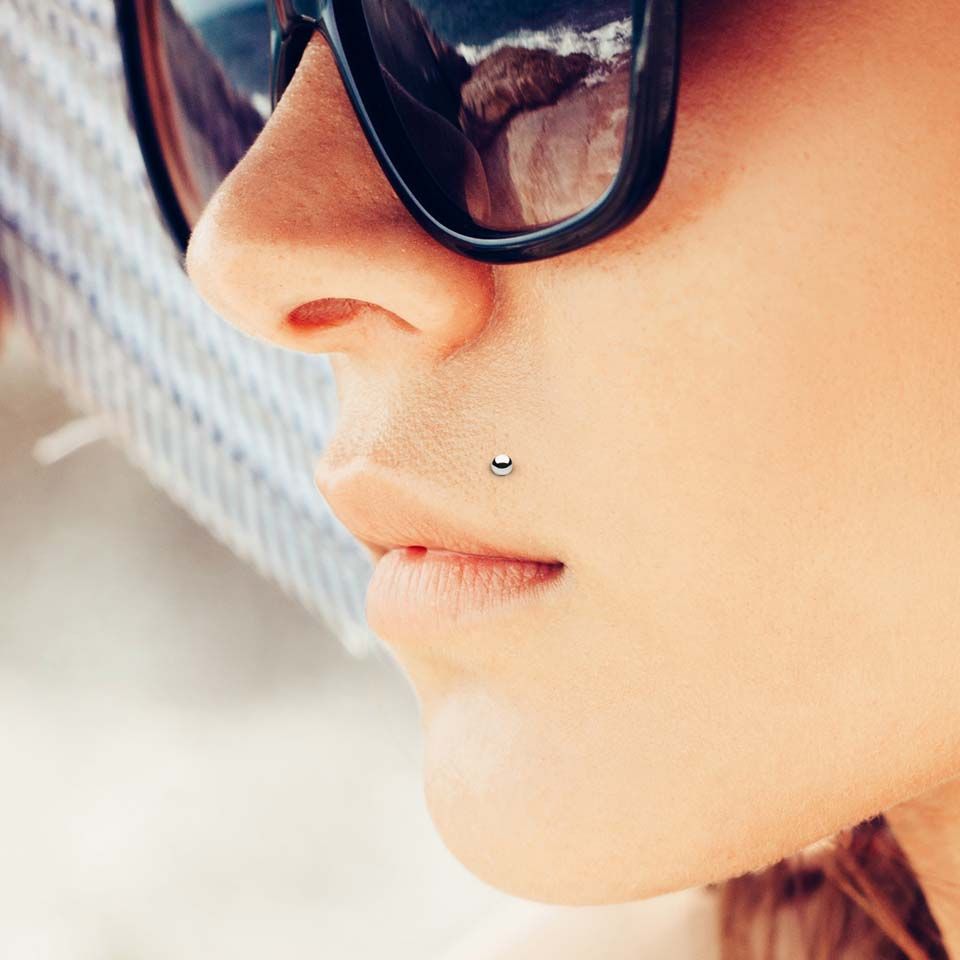 Labret av 14 kt. guld