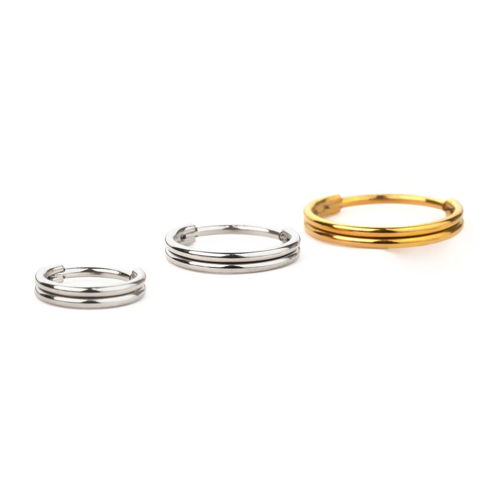 Dubbel ring med gångjärn