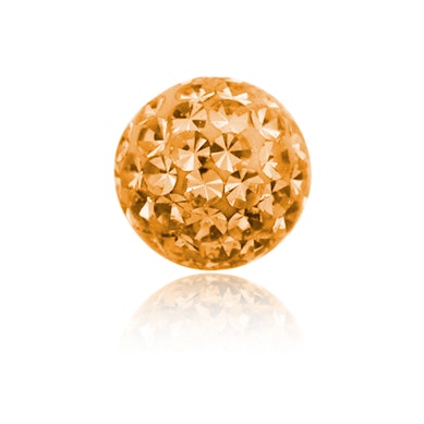 Piercingkula med många stenar