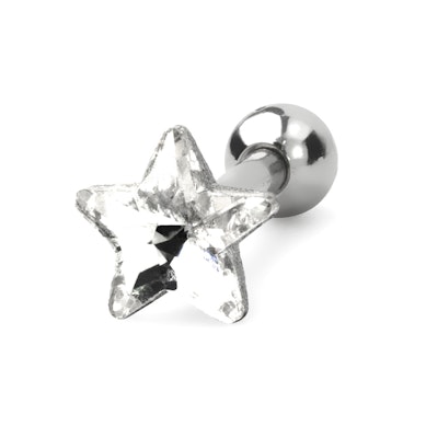 Öronpiercing med flera stendesigns och färger