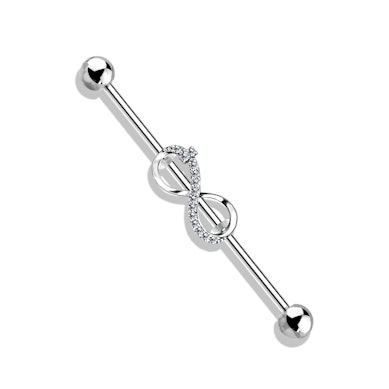 Industrial piercing med oändlighetstecken