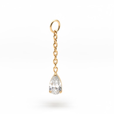 Berlock med droppformad sten