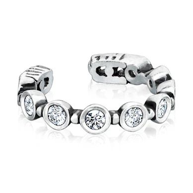 Earcuff med inhänga stenar