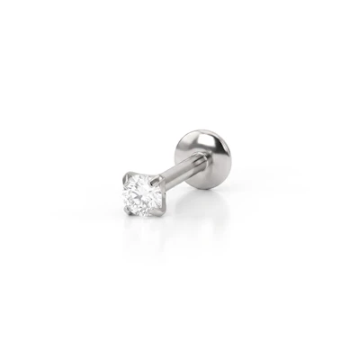 Labret av titan med olika designs