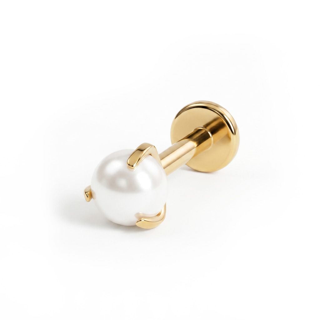 Titanlabret med pärla