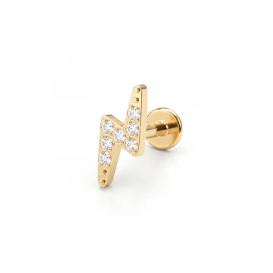 Blixtlabret i titan med stenar