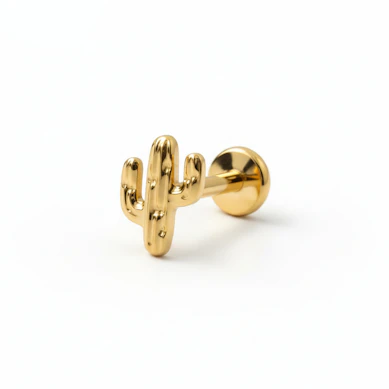 Labret i titan med kaktus