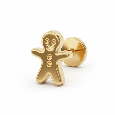 Labret i titan med pepparkaksgubbe