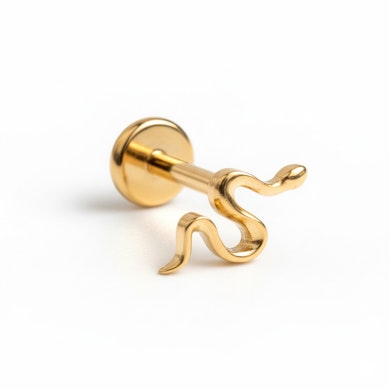 Titanlabret med liten orm