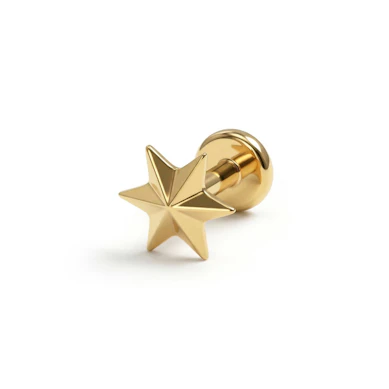 Titanlabret med facetterad stjärna