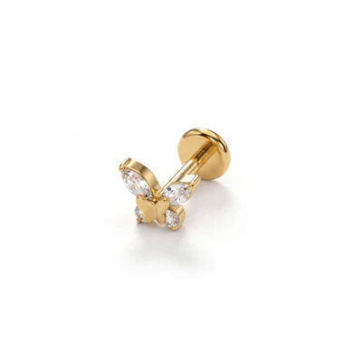 Titanlabret med dubbel fjäril