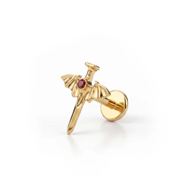 Titanlabret med dolk och fladdermusvingar
