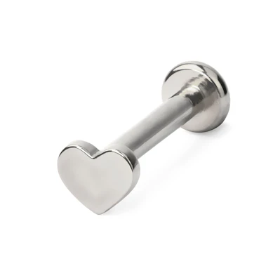 Labret av titan med invändig gänga och olika designs