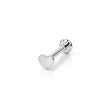 Labret av titan med invändig gänga och olika designs