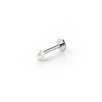 Labret med pärlkula av akryl i många färger