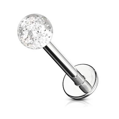 Labret med akrylkula