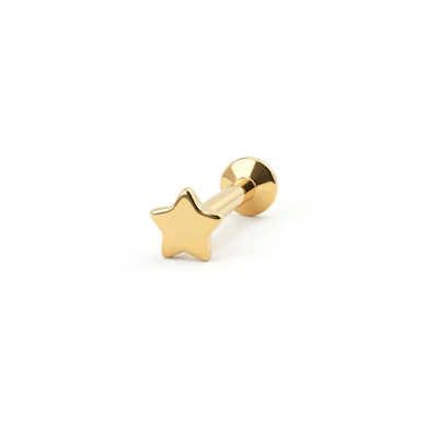 Labret med stjärndesign