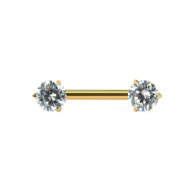 Bröstpiercing med stenar
