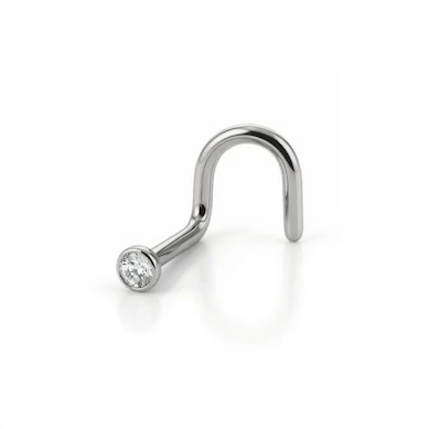 Nässkruv i kirurgiskt stål med stenar i olika färger