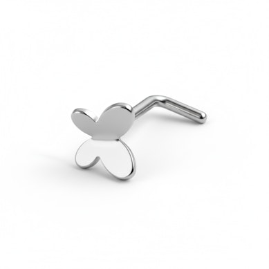 Nässtav i titan med fjäril