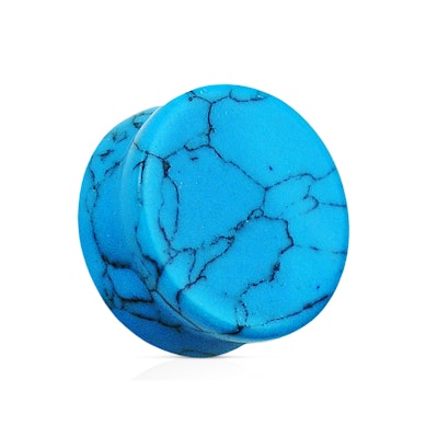 Turkos plugg av sten