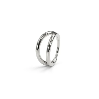 Dubbel ring i titan