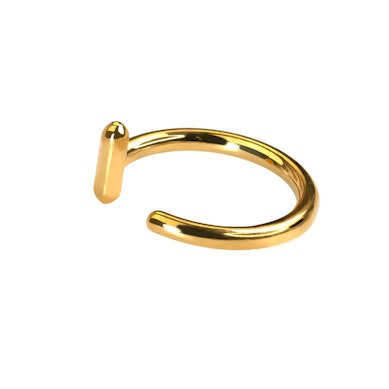 Öppen huggie-ring med bar-stopper