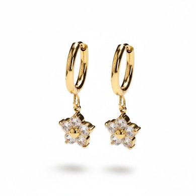 Par av ringar med blomberlock