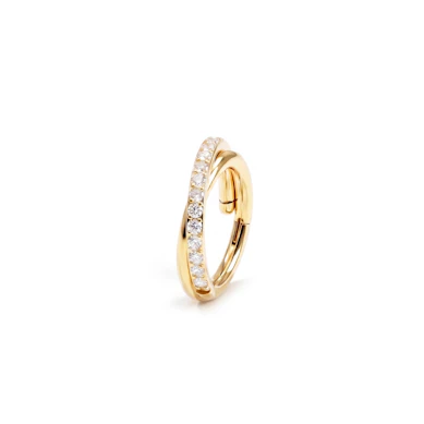 Titanring med kubisk zirkoniastenar